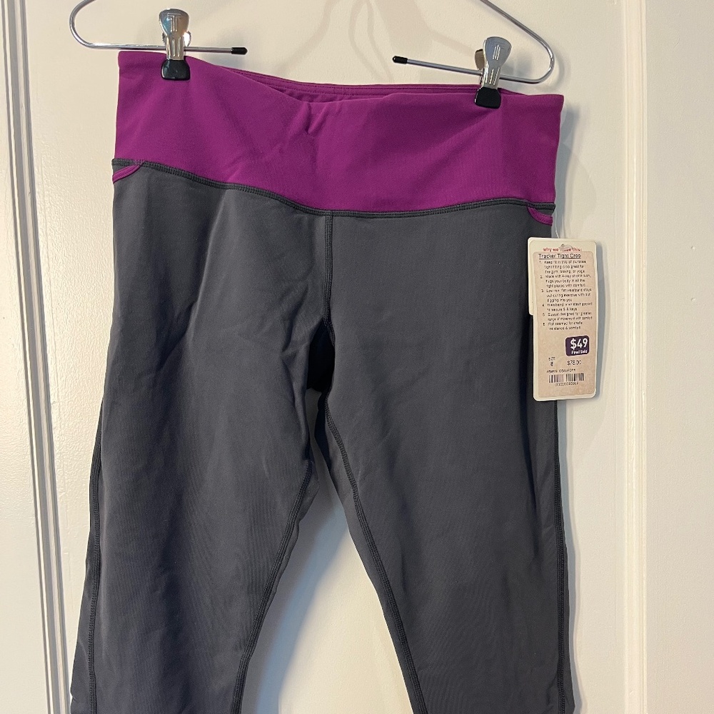 Lululemon Tracker Tight Crop NWT size 8